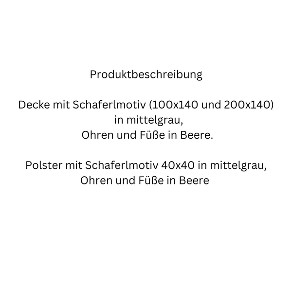 Decke mit Schaferlmotiv