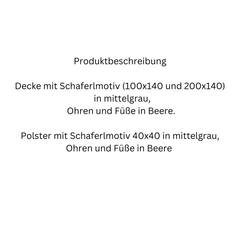 Decke mit Schaferlmotiv